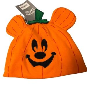 Disney Baby Mickey Mouse Pumpkin Infant Beanie Hat Orange